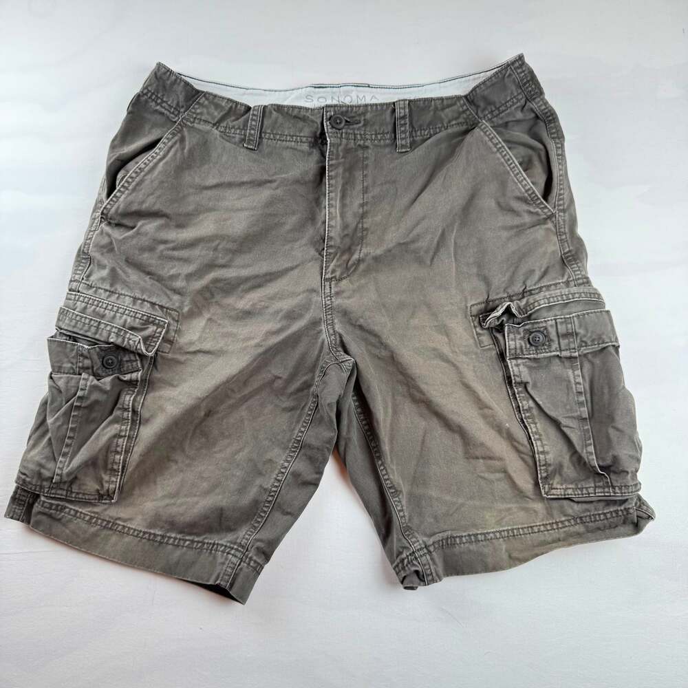 Sonoma Life + Style Men's Gray Cargo Shorts